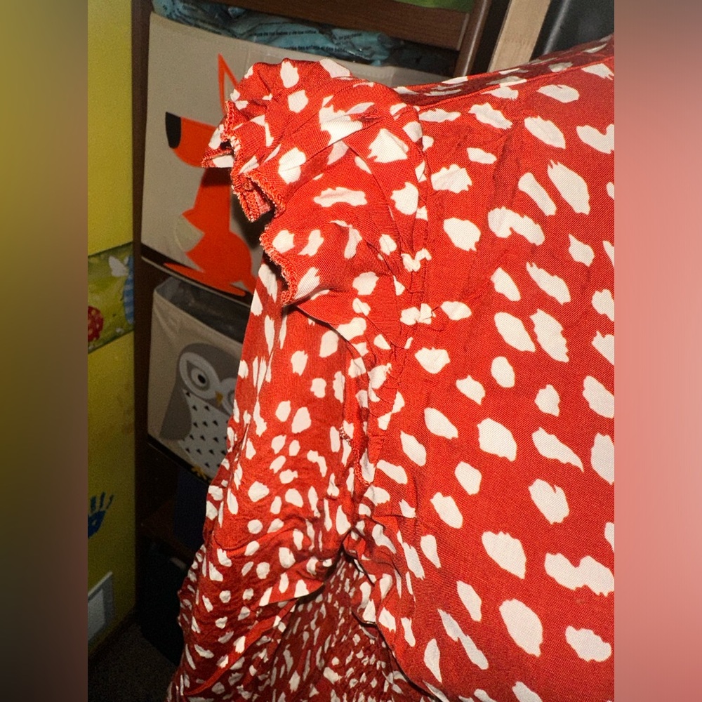 ♥️🎈NWT RED WHITE POLKADOT DRESS - Picture 11 of 15